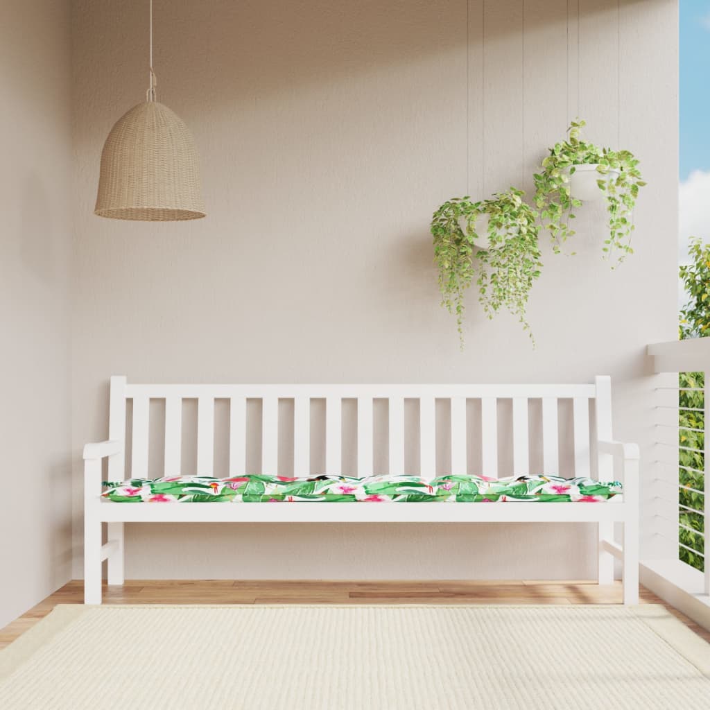 vidaXL Μαξιλάρι Πάγκου Κήπου Πολύχρωμο 200 x 50 x 7 εκ. Υφασμάτινο