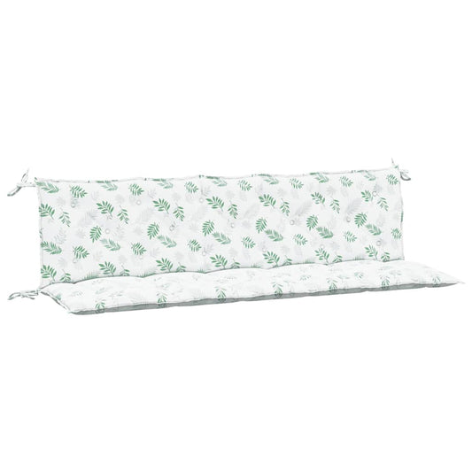 vidaXL Μαξιλάρια Πάγκου Κήπου 2 τεμ. Σχέδιο Φύλλων από Ύφασμα Oxford