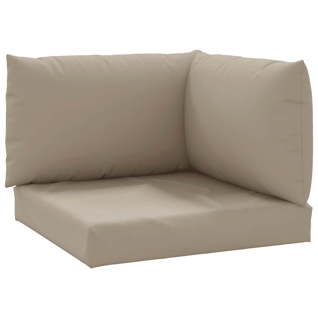 vidaXL Μαξιλάρια παλετών 3 τεμ. Taupe από ύφασμα Oxford