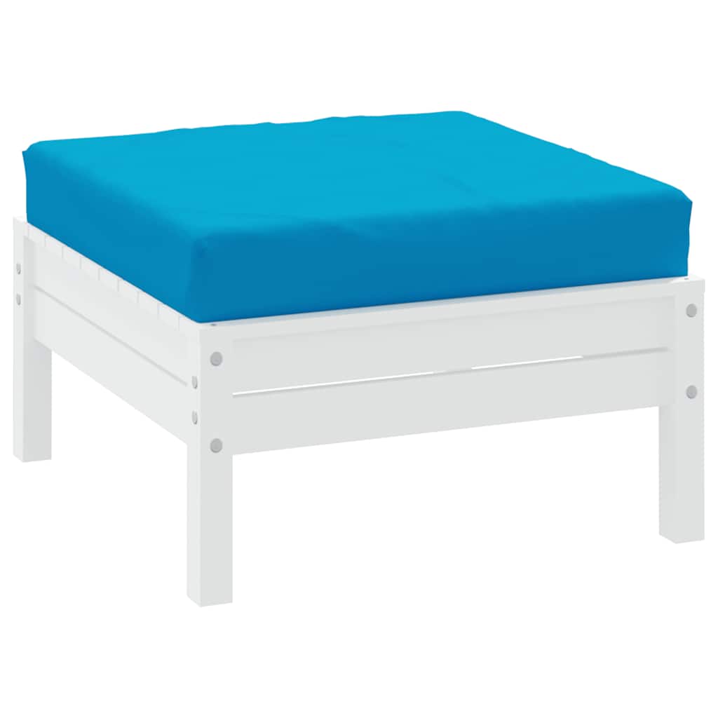 vidaXL Μαξιλάρια Παλέτας Αν. Μπλε 60x60x9,5 εκ. από Ύφασμα Oxford