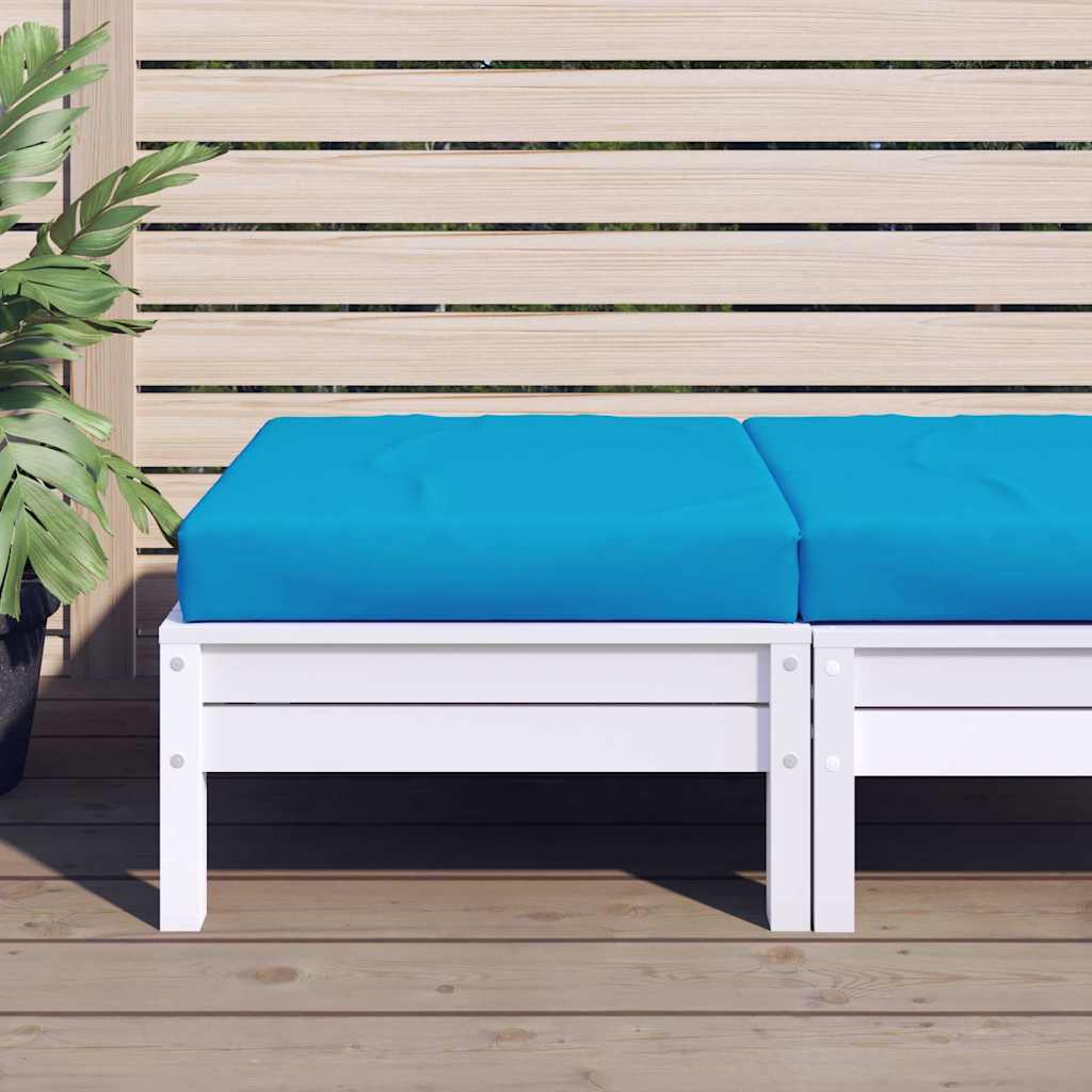 vidaXL Μαξιλάρια Παλέτας Αν. Μπλε 60x60x9,5 εκ. από Ύφασμα Oxford