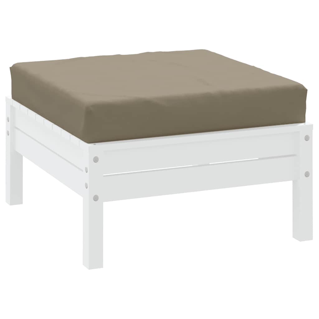 vidaXL Μαξιλάρια Παλέτας Taupe 60x60x9,5 εκ. από Ύφασμα Oxford