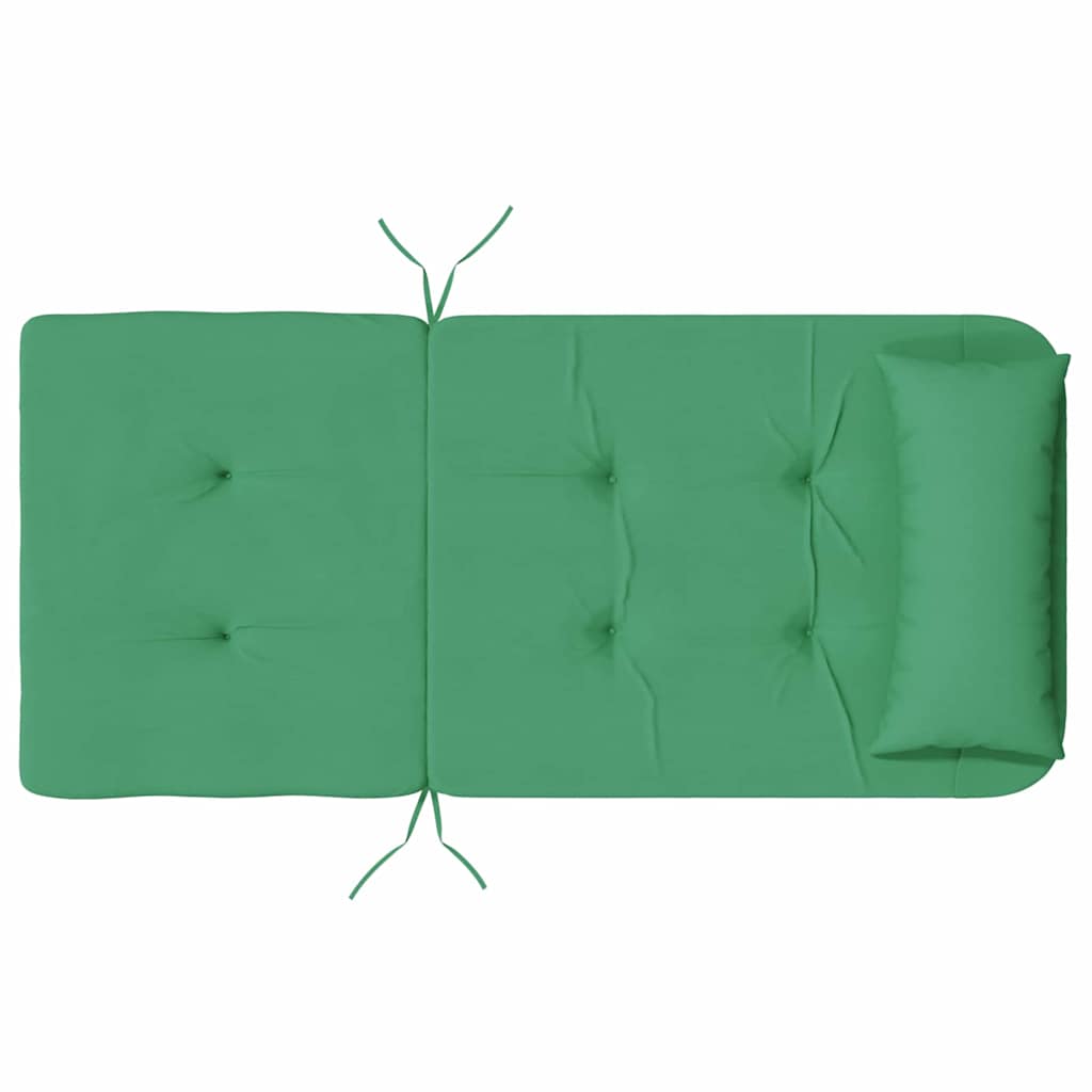 vidaXL Μαξιλάρια για καρέκλες Μονόχρωμο 2 pcs Πράσινο 58 x 77 x 4,5 εκ