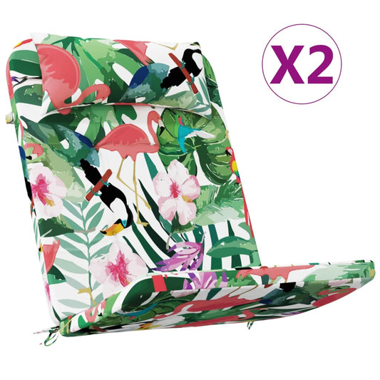 vidaXL Μαξιλάρια Καρέκλας Adirondack 2 τεμ. Πολύχρωμα Ύφασμα Oxford