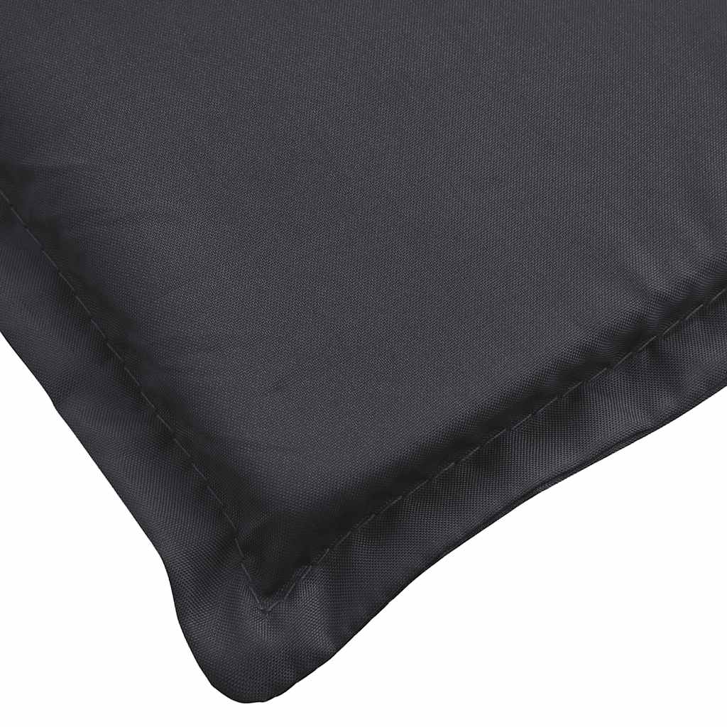 vidaXL Μαξιλάρι Ξαπλώστρας Μαύρο 180x60x4 εκ. από Ύφασμα Oxford