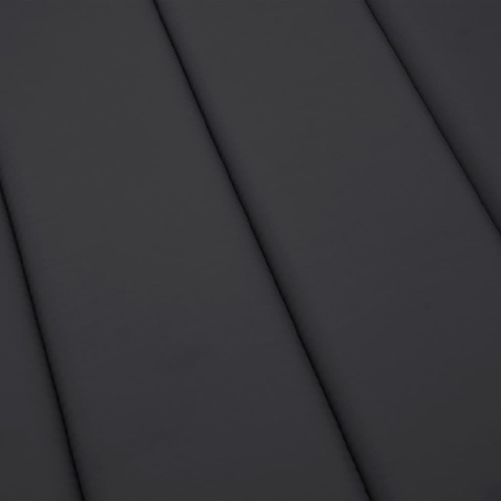 vidaXL Μαξιλάρι Ξαπλώστρας Μαύρο 180x60x4 εκ. από Ύφασμα Oxford