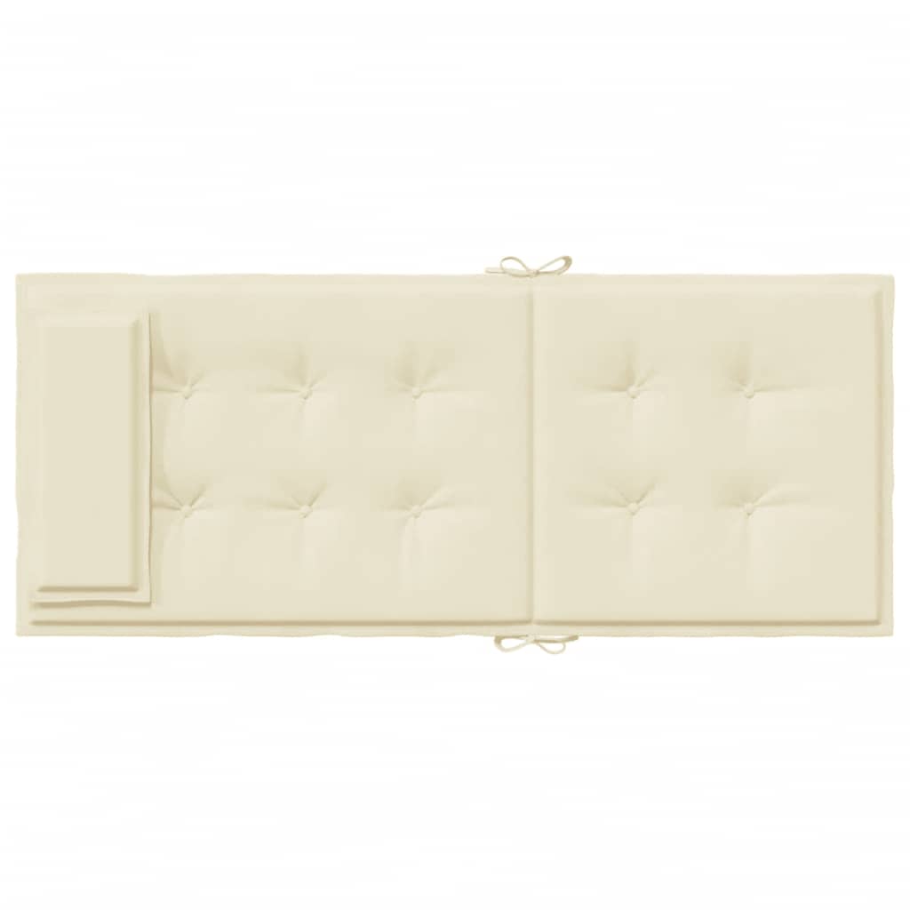 vidaXL Μαξιλάρια Καρέκλας με Πλάτη 6 τεμ. Κρεμ από Ύφασμα Oxford