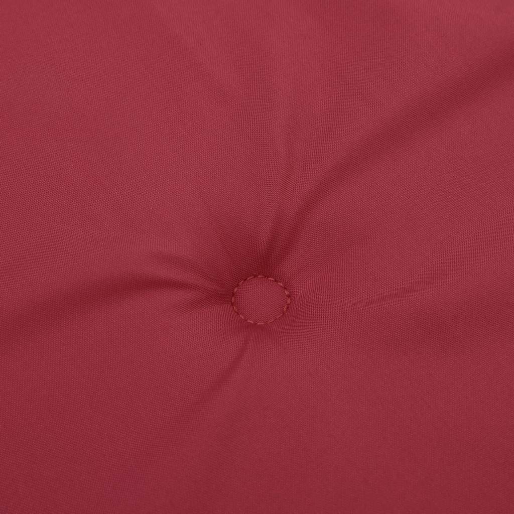 vidaXL Μαξιλάρια Καρέκλας με Πλάτη 2 τεμ. Μπορντό από Ύφασμα Oxford