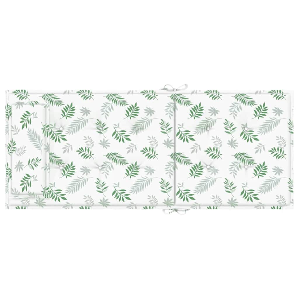 vidaXL Μαξιλάρια Καρέκλας με Ψηλή Πλάτη 6 τεμ. Σχ. Φύλλα Ύφασμα Oxford