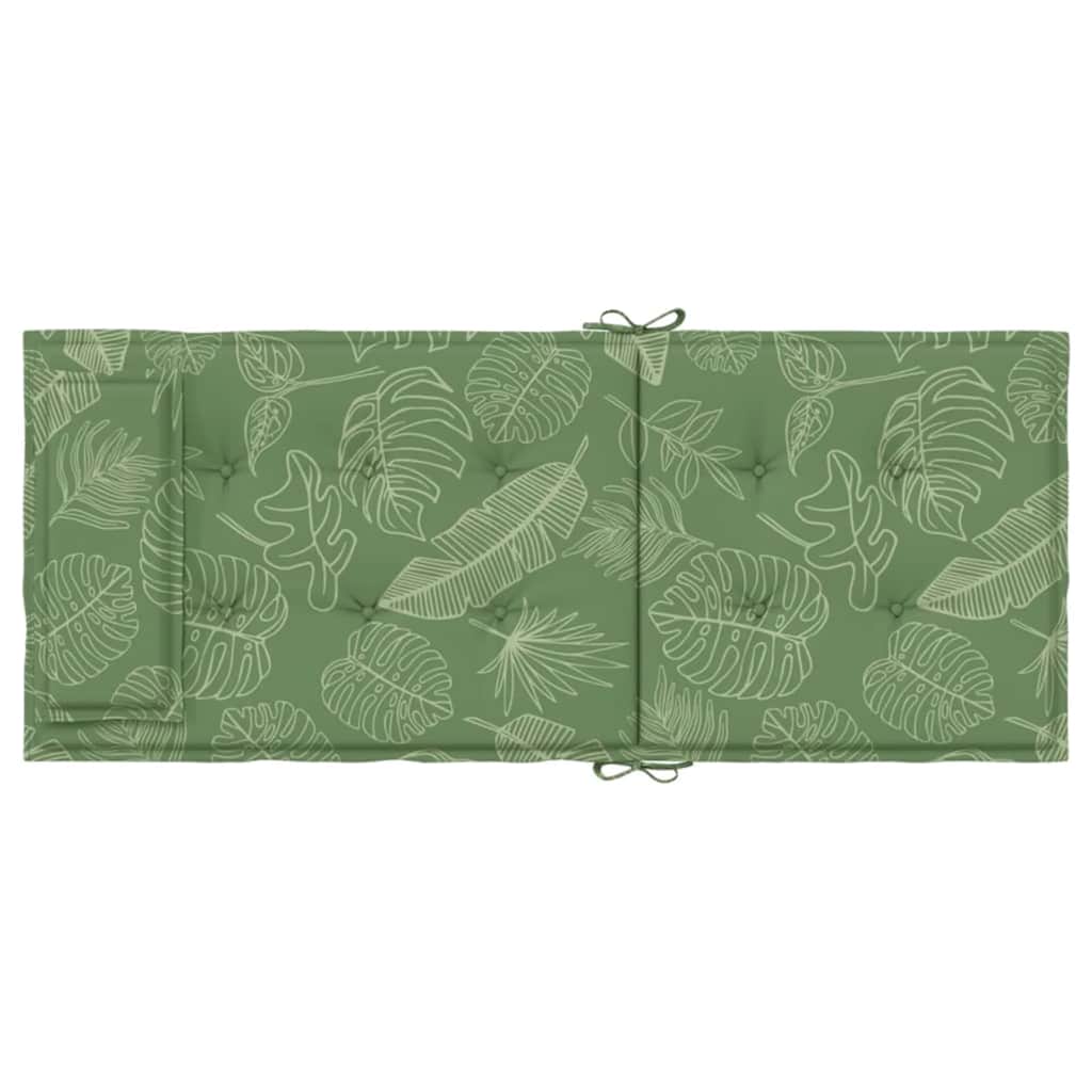 vidaXL Μαξιλάρια Καρέκλας με Ψηλή Πλάτη 2 τεμ. Σχ. Φύλλα Ύφασμα Oxford