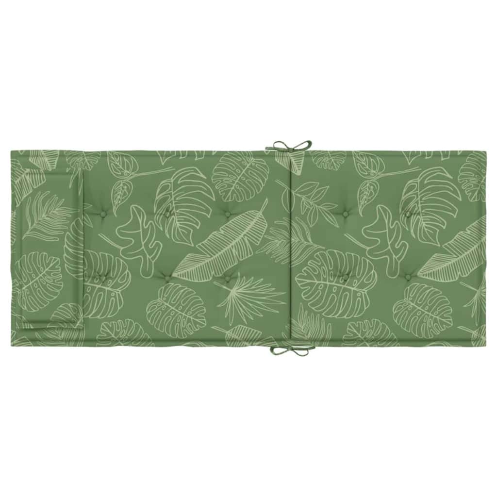 vidaXL Μαξιλάρια Καρέκλας με Ψηλή Πλάτη 4 τεμ. Σχ. Φύλλα Ύφασμα Oxford