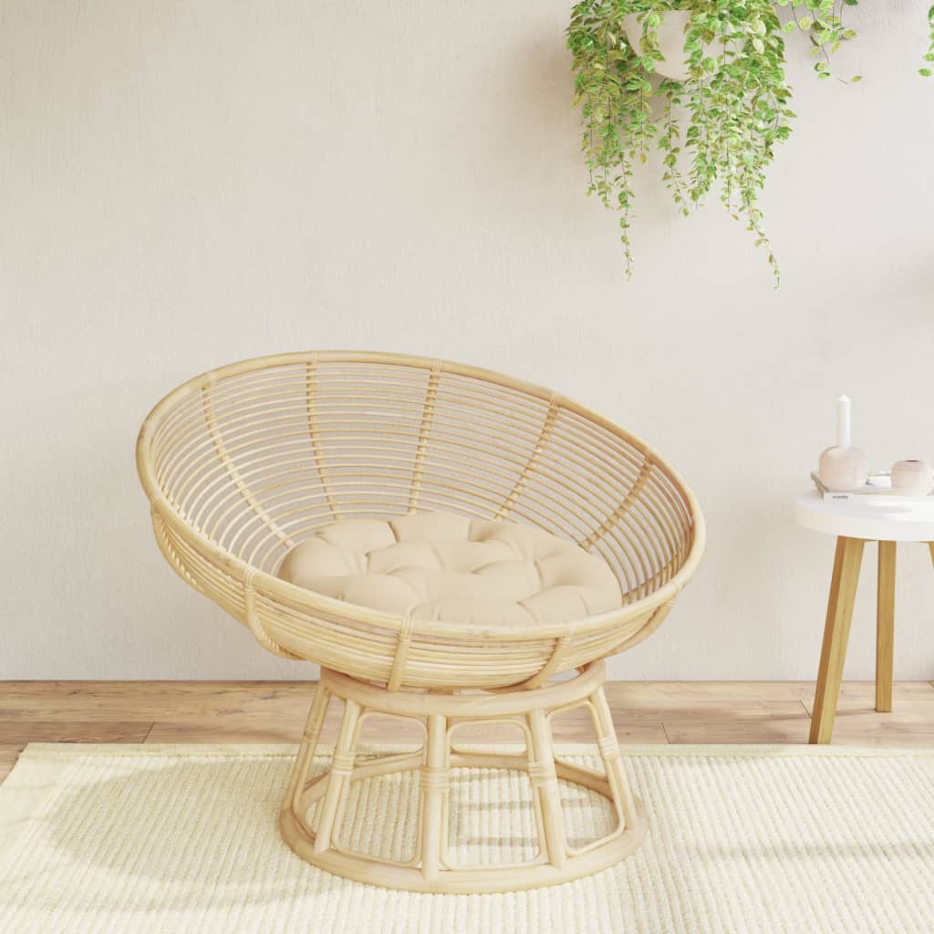 vidaXL Μαξιλάρι Στρογγυλό Μπεζ Ø 60 x 11 εκ. από Ύφασμα Oxford