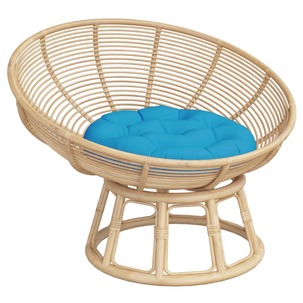 vidaXL Μαξιλάρι Στρογγυλό Ανοιχτό Μπλε Ø 60 x 11 εκ. από Ύφασμα Oxford