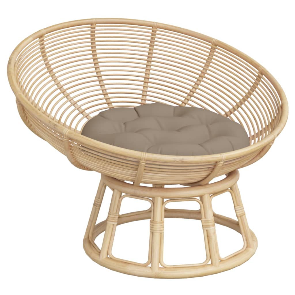 vidaXL Μαξιλάρι Στρογγυλό Taupe Ø 60 x 11 εκ. από Ύφασμα Oxford