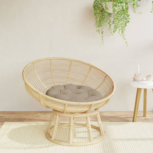 vidaXL Μαξιλάρι Στρογγυλό Taupe Ø 60 x 11 εκ. από Ύφασμα Oxford
