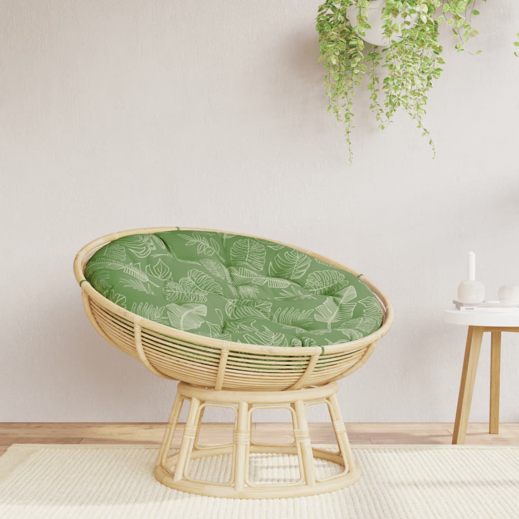 vidaXL Μαξιλάρι Στρογγυλό Σχέδιο με Φύλλα Ø 100 x 11 εκ. Ύφασμα Oxford