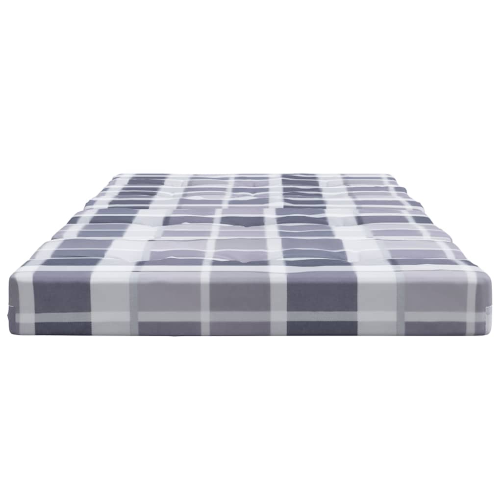 vidaXL Μαξιλάρια Ξαπλώστρας 2 Τεμ. Γκρι Καρό από Ύφασμα Oxford