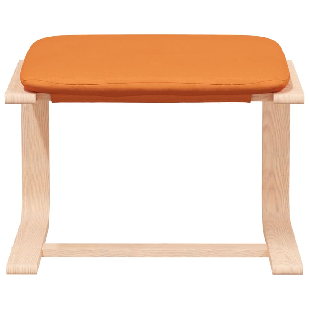 vidaXL Πολυθρόνα Relax Σκούρο Κίτρινο Υφασμάτινη με Υποπόδιο