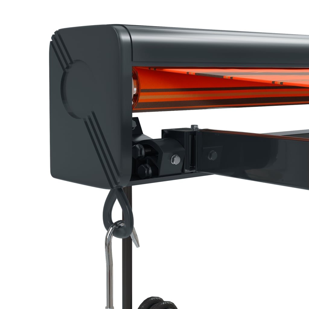 vidaXL Τέντα Πτυσσόμενη Πορτοκαλί / Καφέ 4,5 x 3 μ. Ύφασμα / Αλουμίνιο