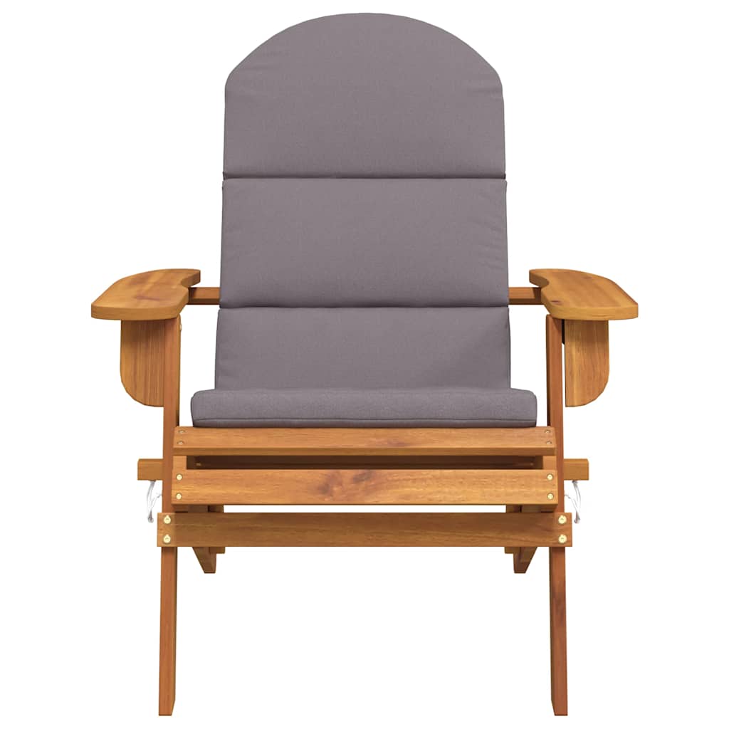 vidaXL Καρέκλα Κήπου Adirondack με Μαξιλάρια από Μασίφ Ξύλο Ακακίας