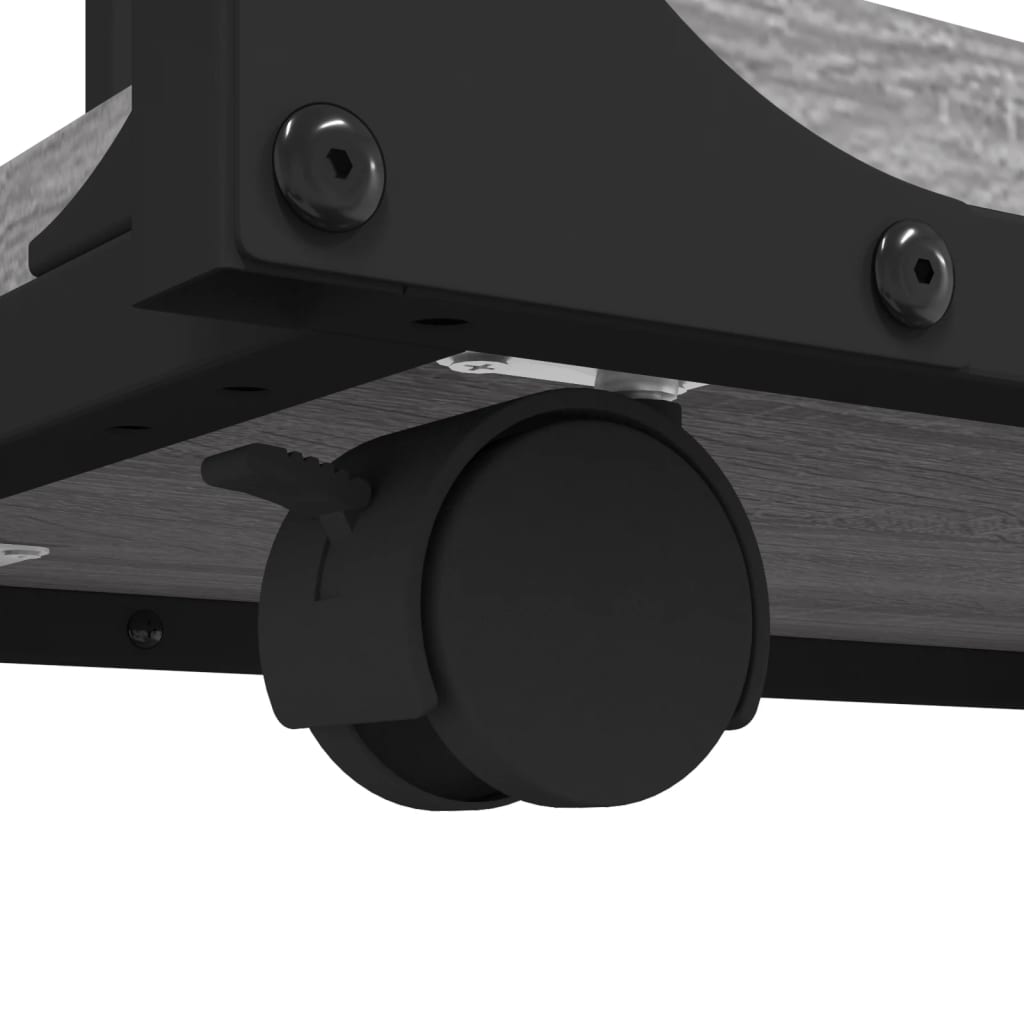 vidaXL Βοηθητικό Τραπέζι με Ρόδες Γκρι Sonoma 50x35x55,5 εκ Επεξ. Ξύλο