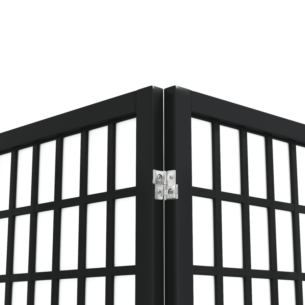 vidaXL Παραβάν Ιαπωνικού Στιλ με 4 Πάνελ Πτυσσόμενο Μαύρο 160x170 εκ.