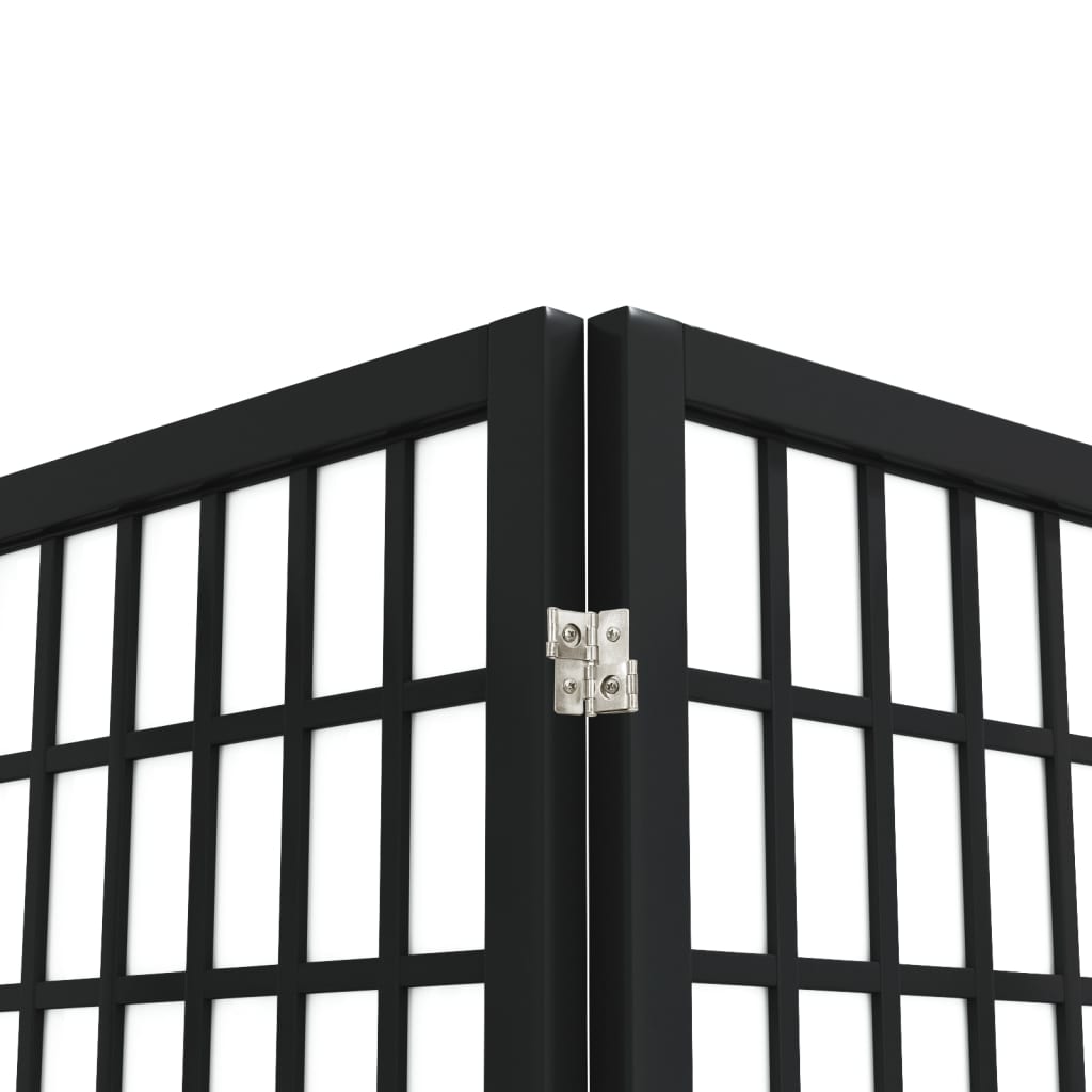 vidaXL Παραβάν Ιαπωνικού Στιλ με 5 Πάνελ Πτυσσόμενο Μαύρο 200x170 εκ.