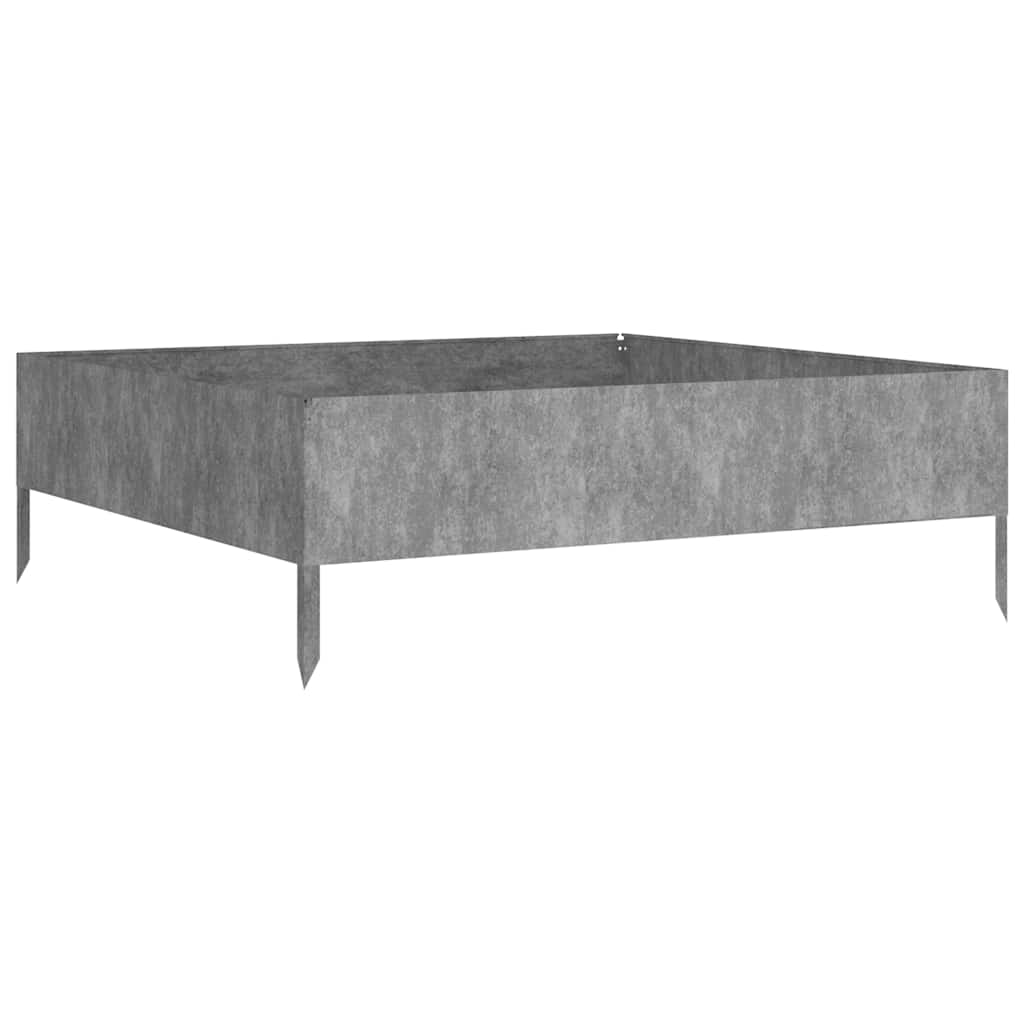 vidaXL Ζαρντινιέρα 100 x 100 x 33,5 εκ. από Ατσάλι Σκληρυθέν στον Αέρα