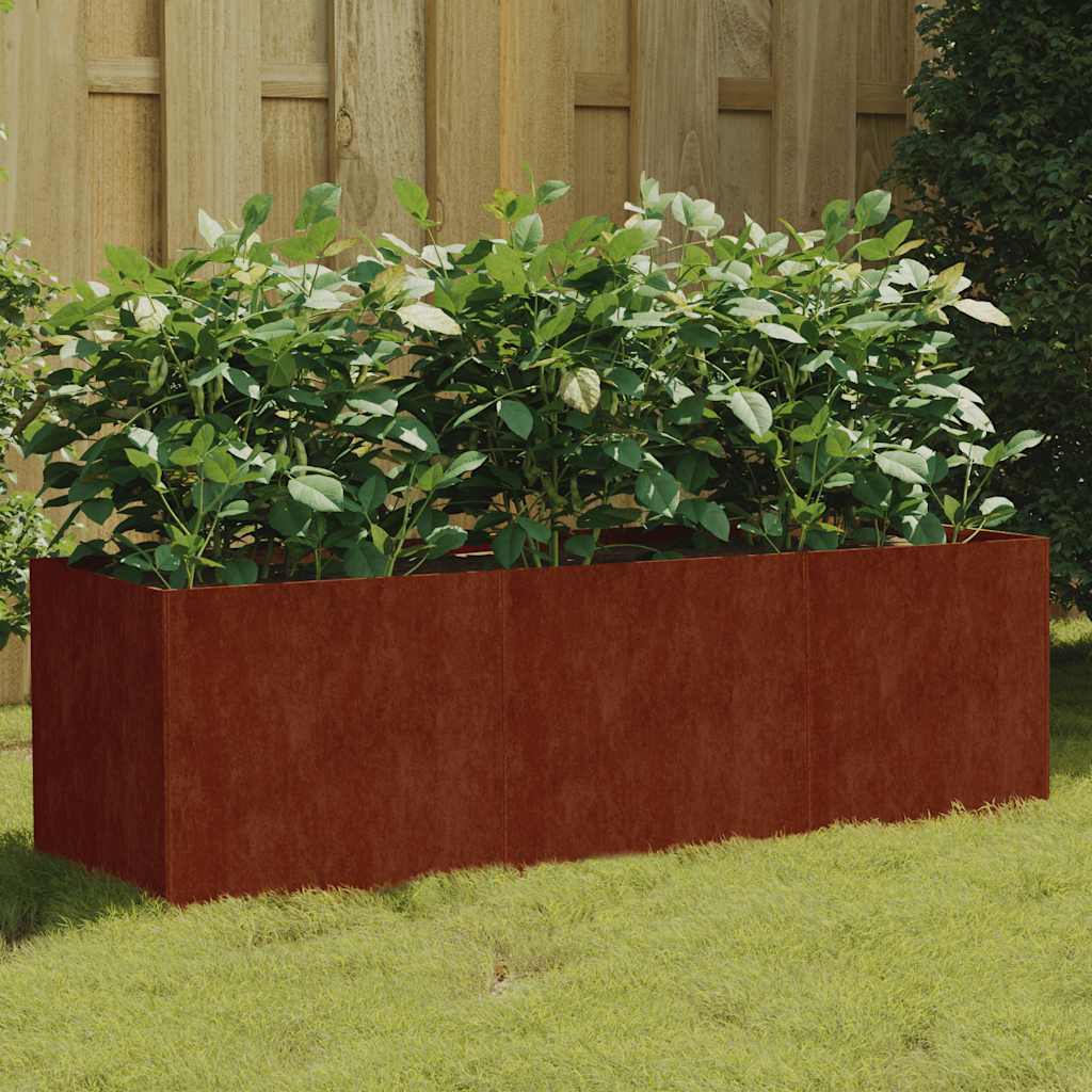vidaXL Ζαρντινιέρα 120 x 40 x 40 εκ. από Ατσάλι Σκληρυθέν στον Αέρα