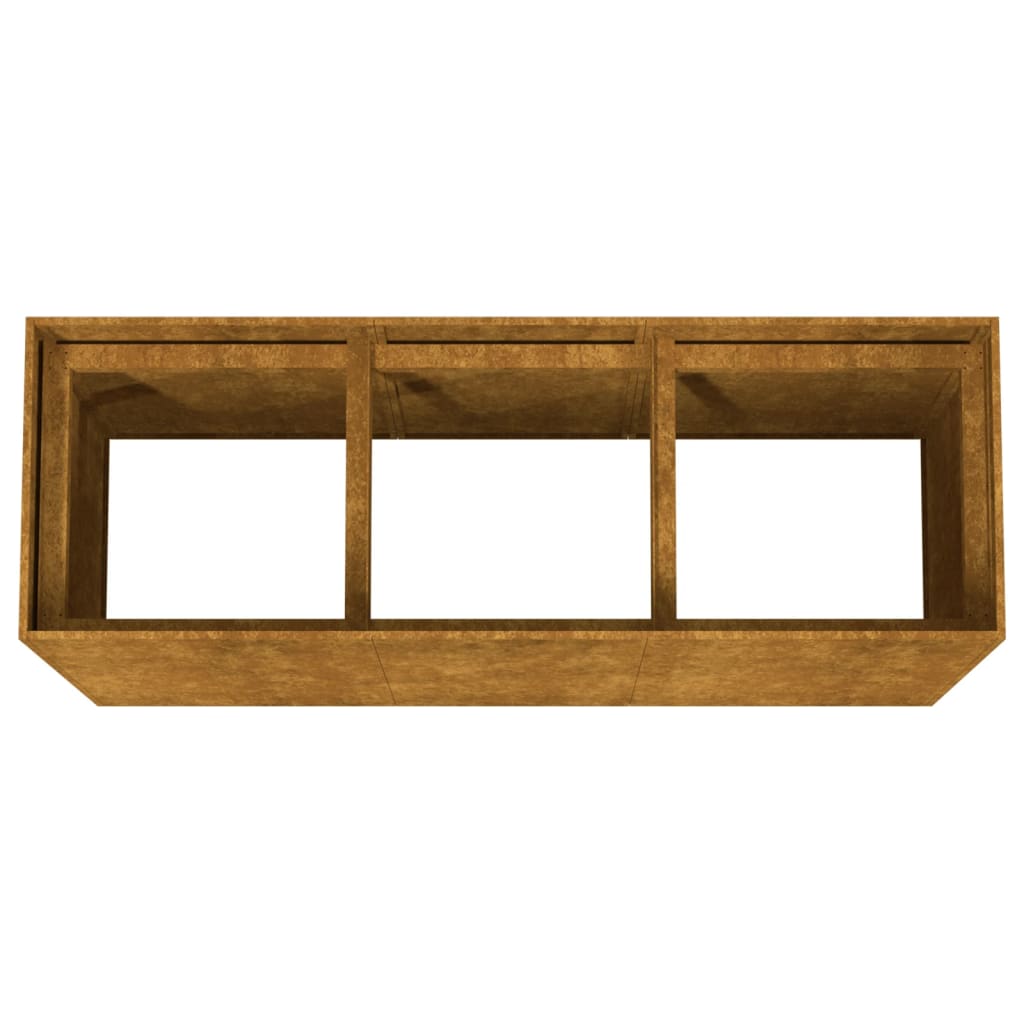 vidaXL Ζαρντινιέρα 120 x 40 x 80 εκ. από Ατσάλι Σκληρυθέν στον Αέρα