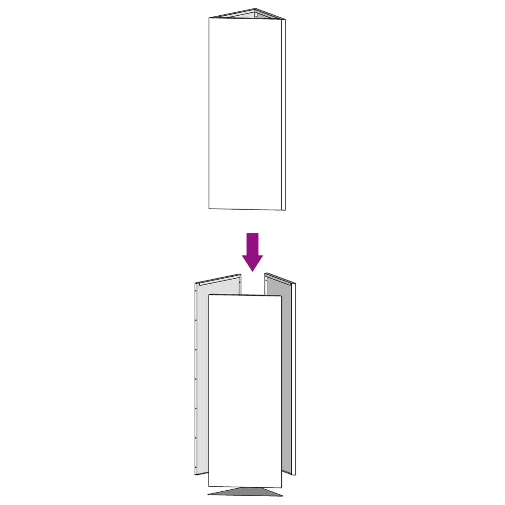 vidaXL Ζαρντινιέρα 50 x 43 x 75 εκ. από Ατσάλι Σκληρυθέν στο Αέρα