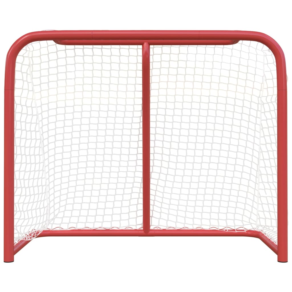 vidaXL Τέρμα Χόκεϊ Κόκκινο και Λευκό 183 x 71 x 122 εκ. από Πολυεστέρα