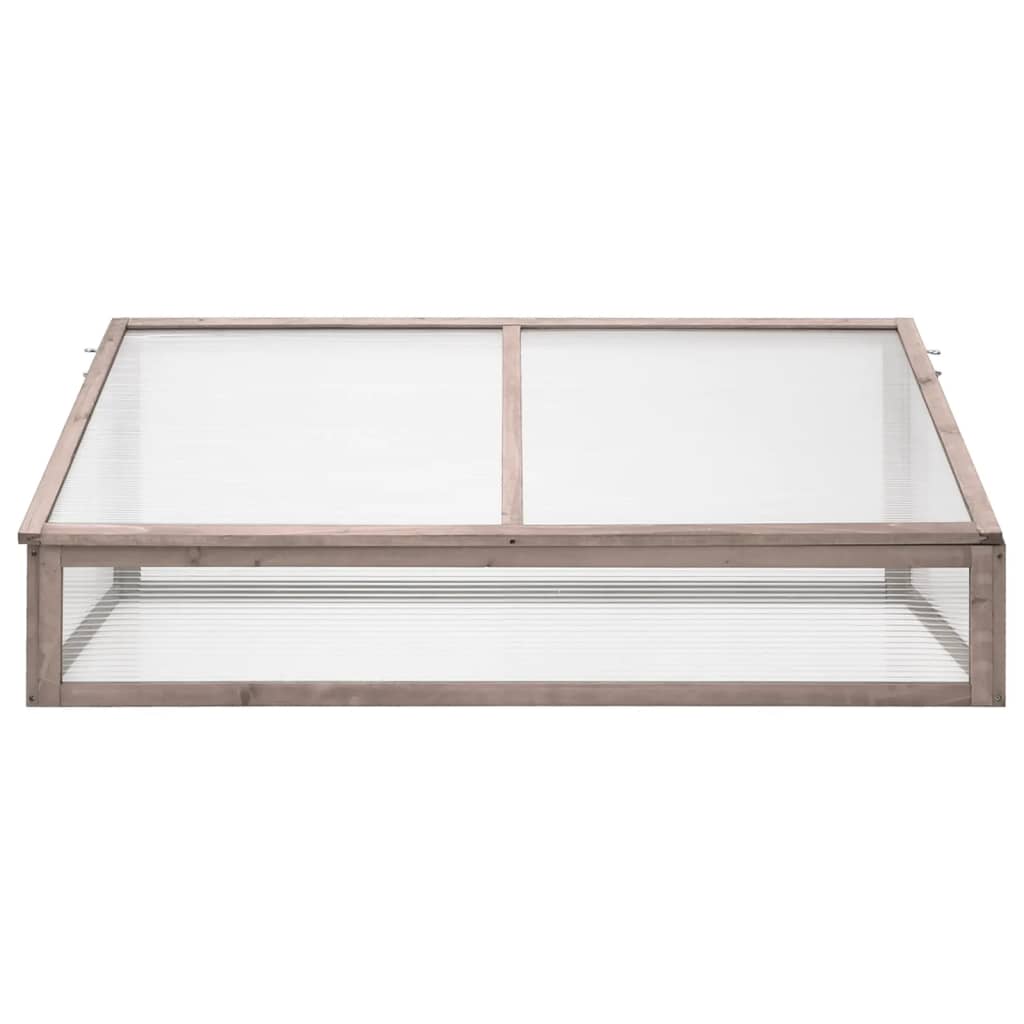 vidaXL Θερμοκήπιο Γκρι 110 x 58,5 x 39 εκ. από Ξύλο Ελάτης