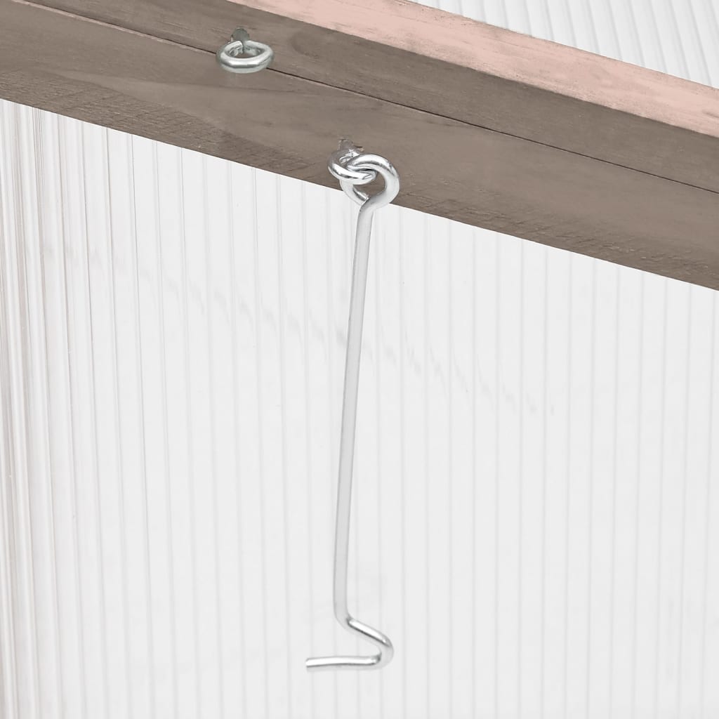 vidaXL Θερμοκήπιο Γκρι 110 x 58,5 x 39 εκ. από Ξύλο Ελάτης