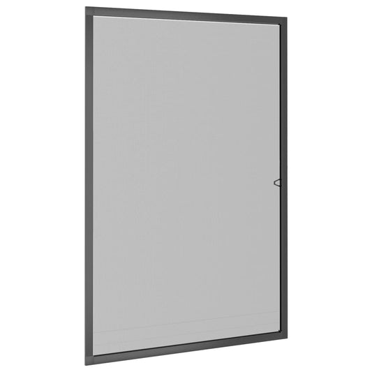 vidaXL Σήτα Εντόμων για Παράθυρα Ανθρακί 80 x 120 εκ.