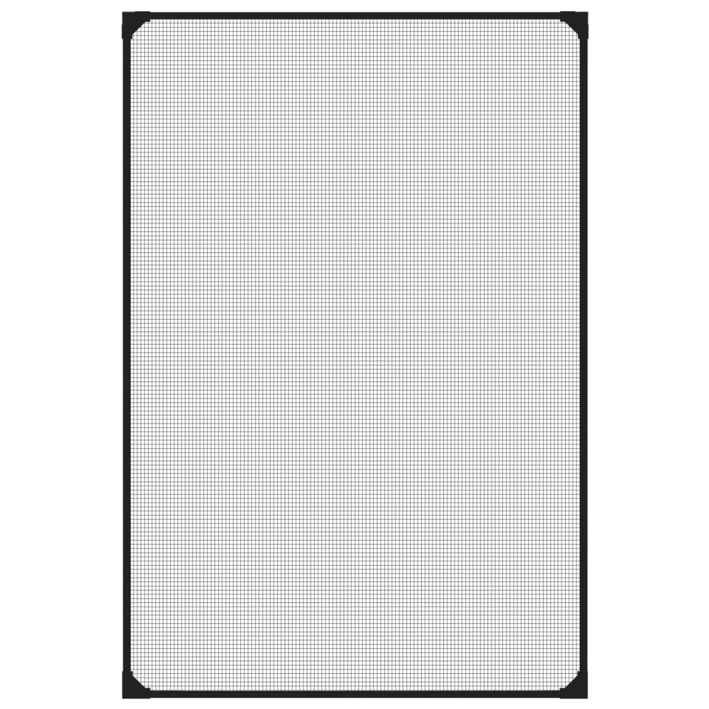 vidaXL Σήτα Εντόμων Μαγνητική για Παράθυρα Ανθρακί 80x120 εκ.