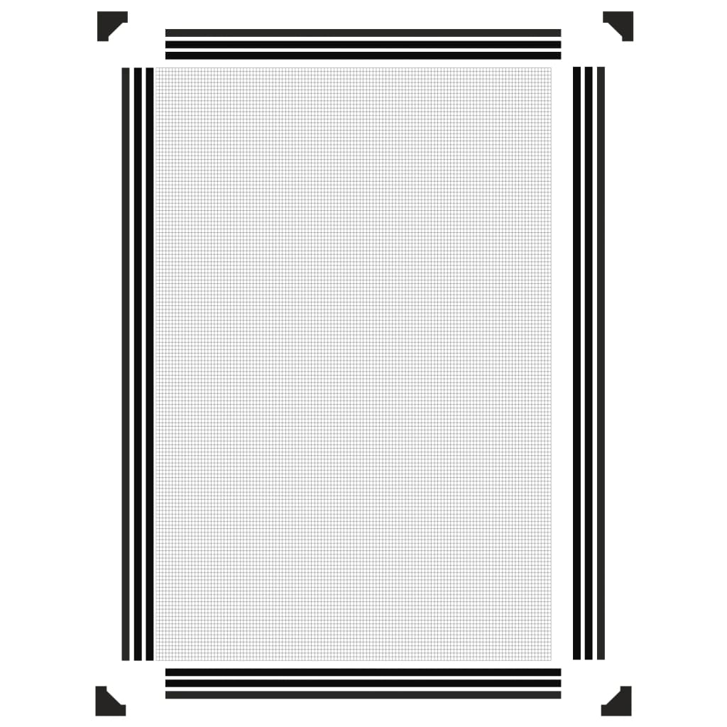 vidaXL Σήτα Εντόμων Μαγνητική για Παράθυρα Ανθρακί 80x120 εκ.