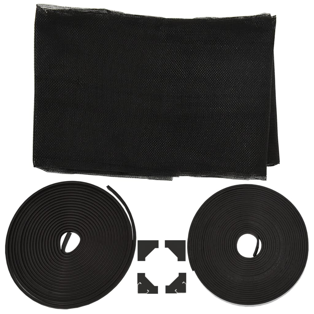 vidaXL Σήτα Εντόμων Μαγνητική για Παράθυρα Ανθρακί 80x120 εκ.