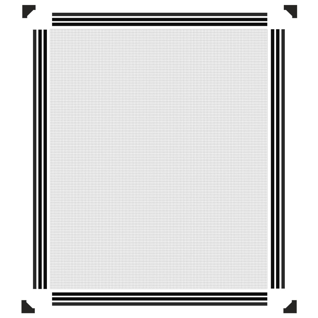 vidaXL Σήτα Εντόμων Μαγνητική για Παράθυρα Ανθρακί 100x120 εκ.