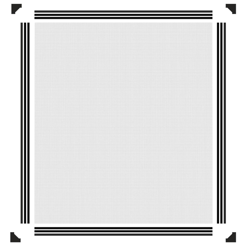 vidaXL Σήτα Εντόμων Μαγνητική για Παράθυρα Ανθρακί 130x150 εκ.