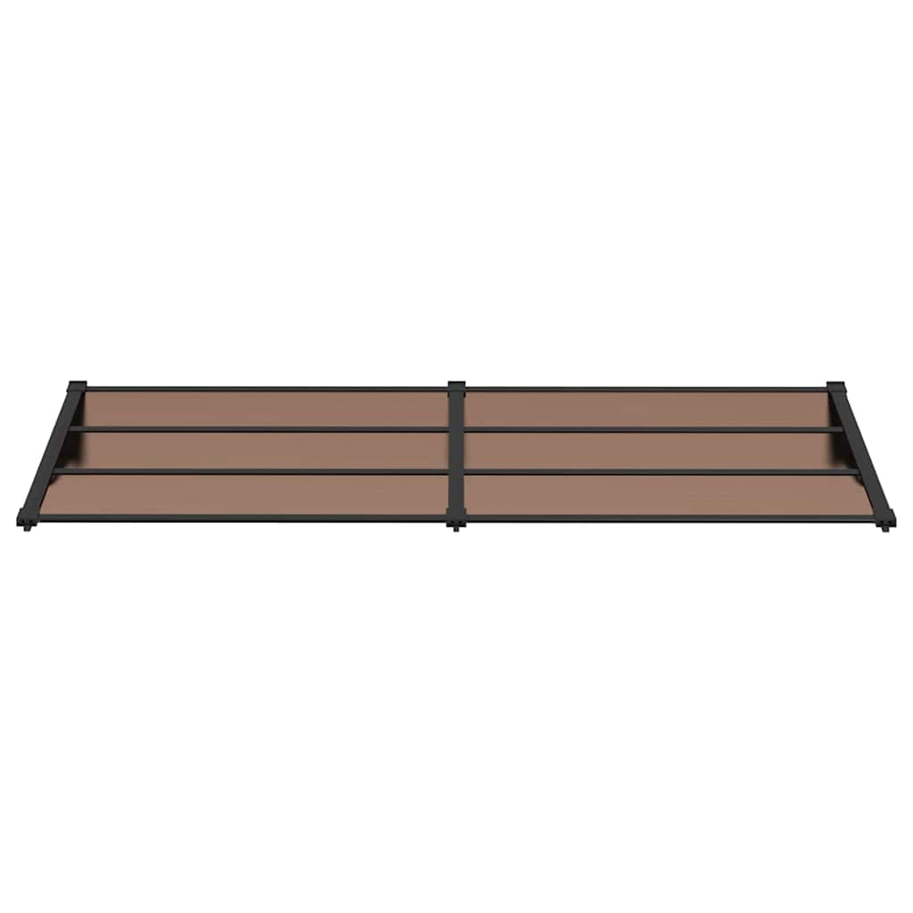 vidaXL Στέγαστρο Πόρτας Μαύρο 239x90 εκ. από Πολυκαρβονικό