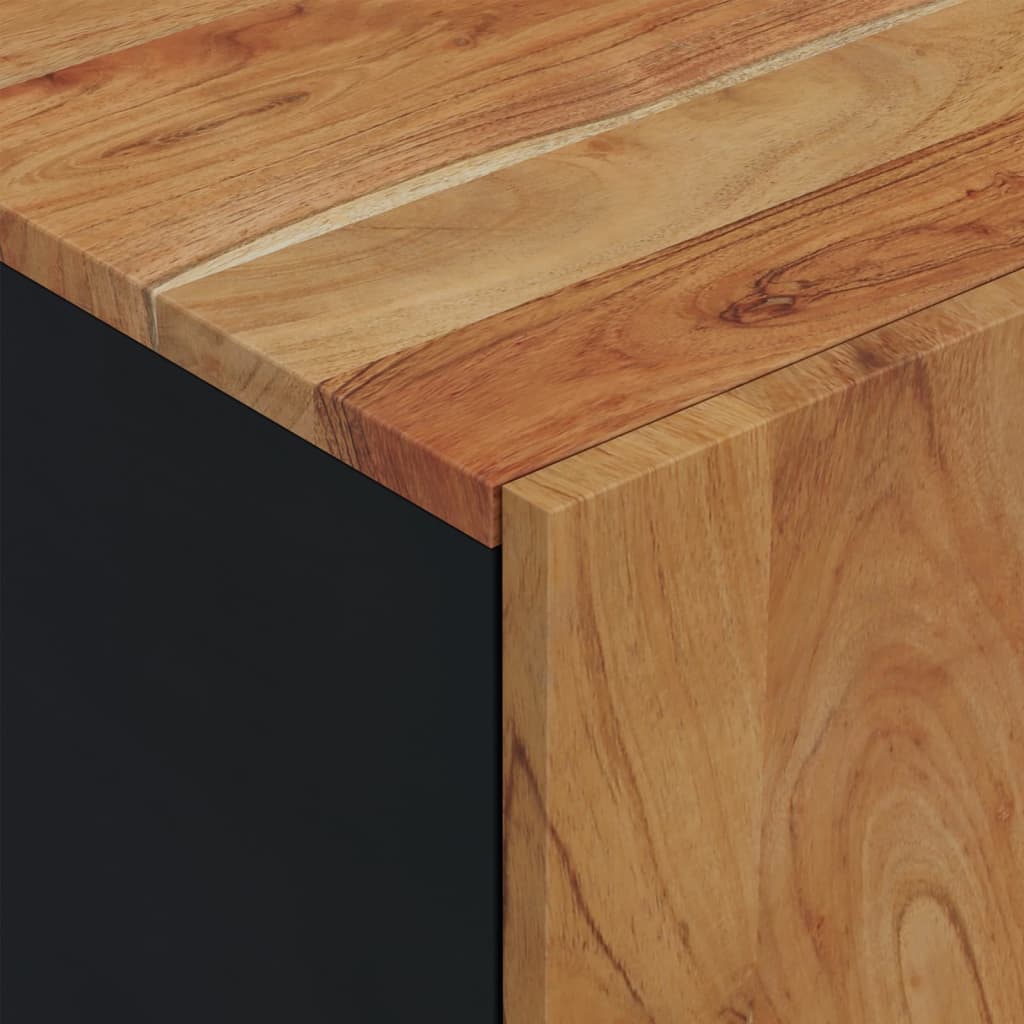 vidaXL Έπιπλο Τηλεόρασης 80x33x46 εκ. Μασίφ Ξύλο Ακακίας & Επεξ. Ξύλο