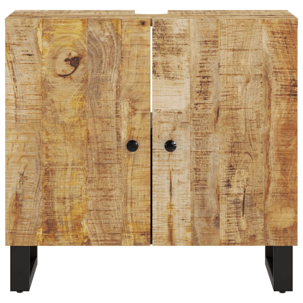 vidaXL Έπιπλο Νιπτήρα 62 x 33 x 58 εκ. Μασίφ Ξύλο Μάνγκο & Επεξ. Ξύλο
