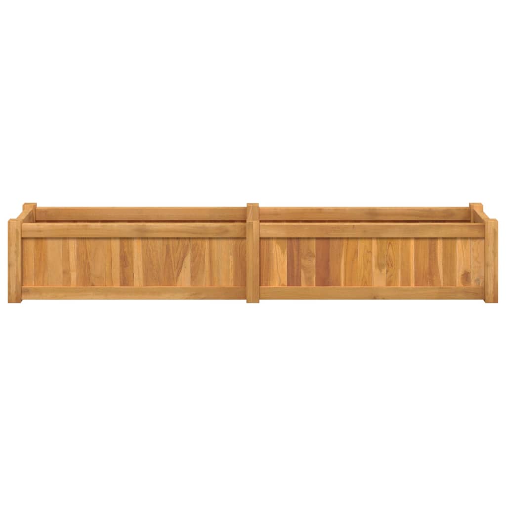 vidaXL Ζαρντινιέρα Υπερυψωμένη 150 x 30 x 25 εκ. από Μασίφ Ξύλο Teak