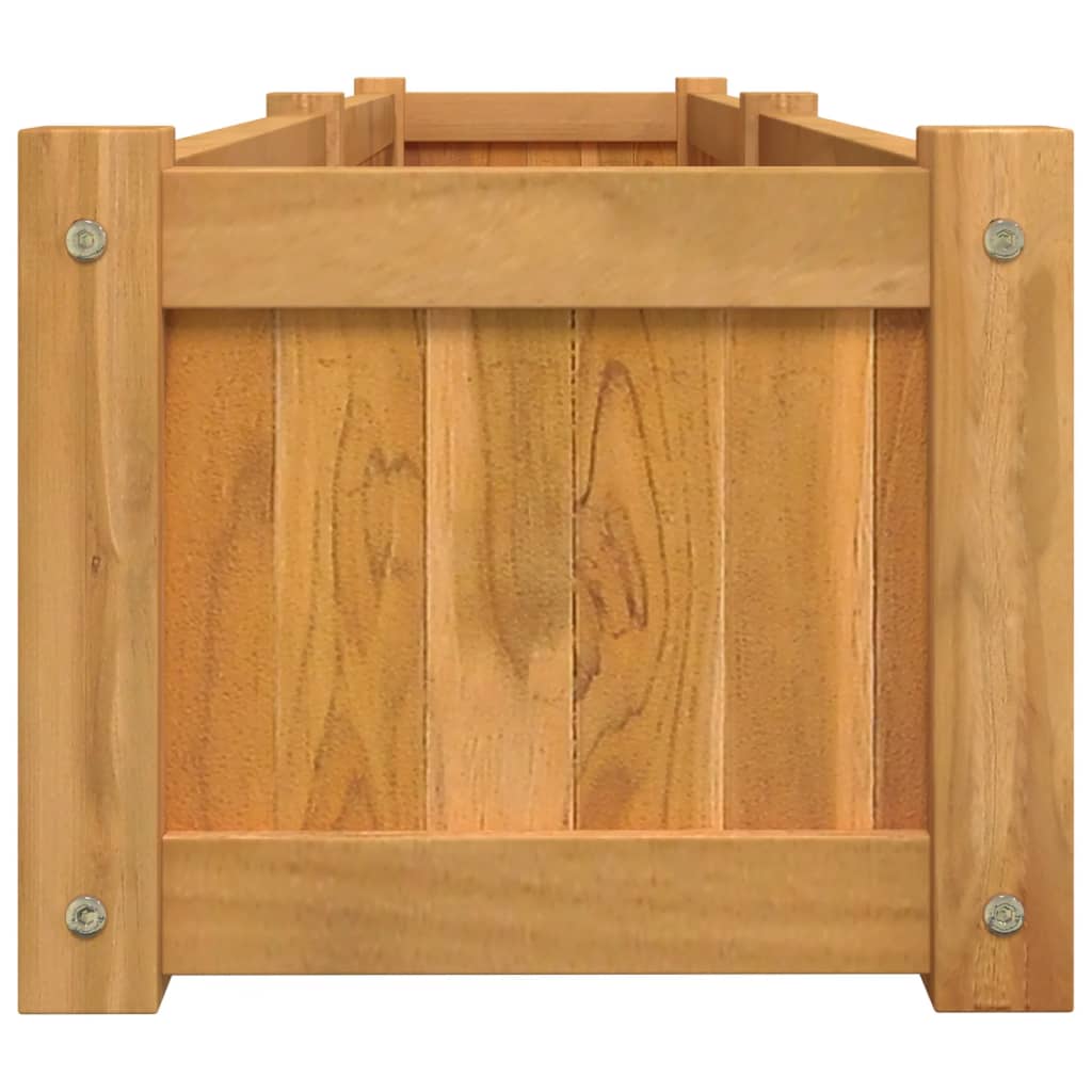 vidaXL Ζαρντινιέρα Υπερυψωμένη 150 x 30 x 25 εκ. από Μασίφ Ξύλο Teak