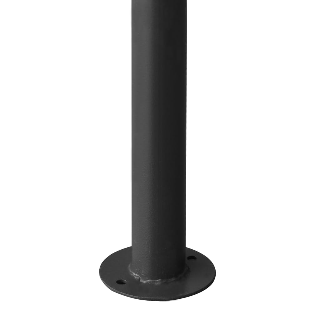 vidaXL Κιόσκι Ανθρακί 3x3 μ. 180 γρ/μ² από Ύφασμα και Ατσάλι