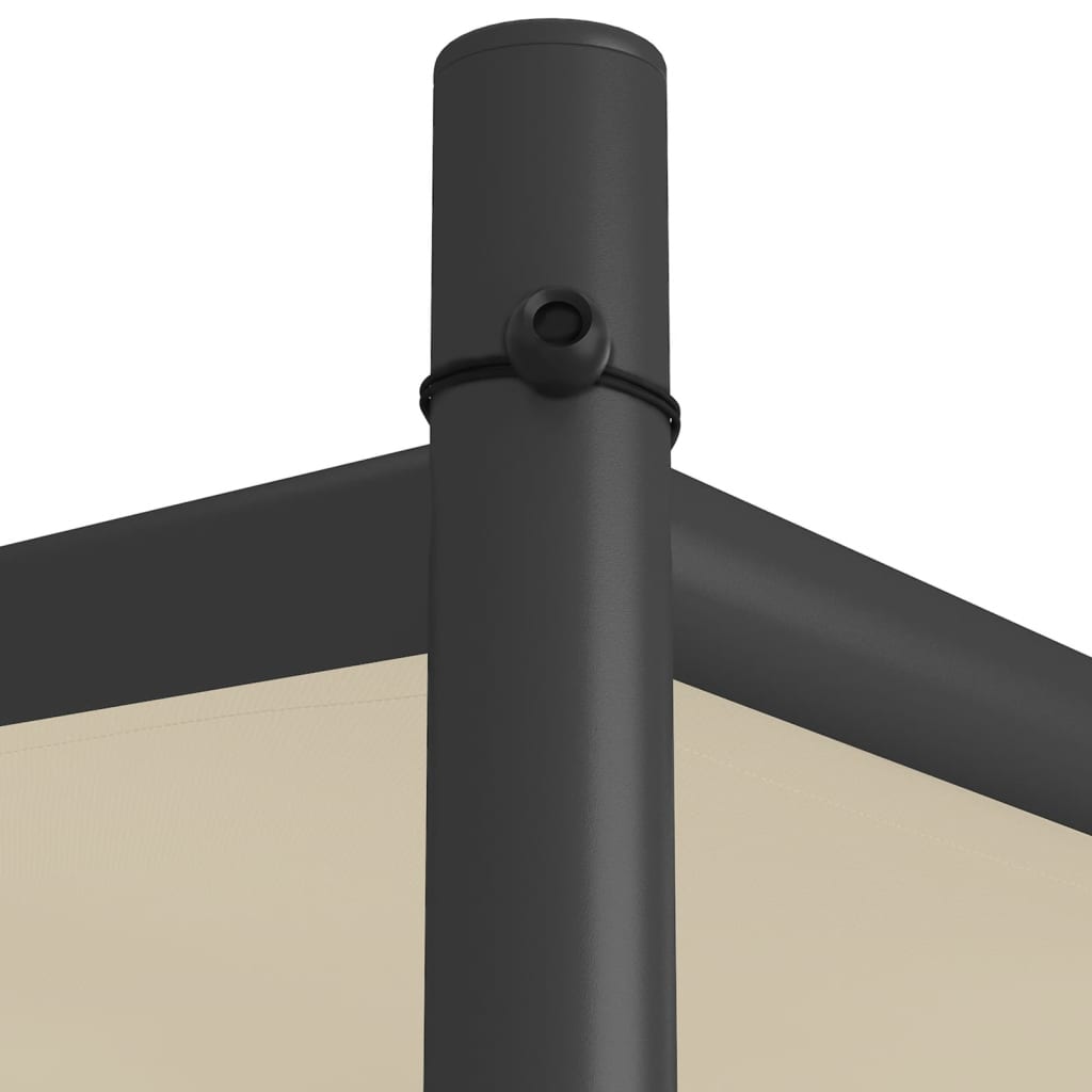 vidaXL Κιόσκι Μπεζ 3x3 μ. 180 γρ/μ² από Ύφασμα και Ατσάλι