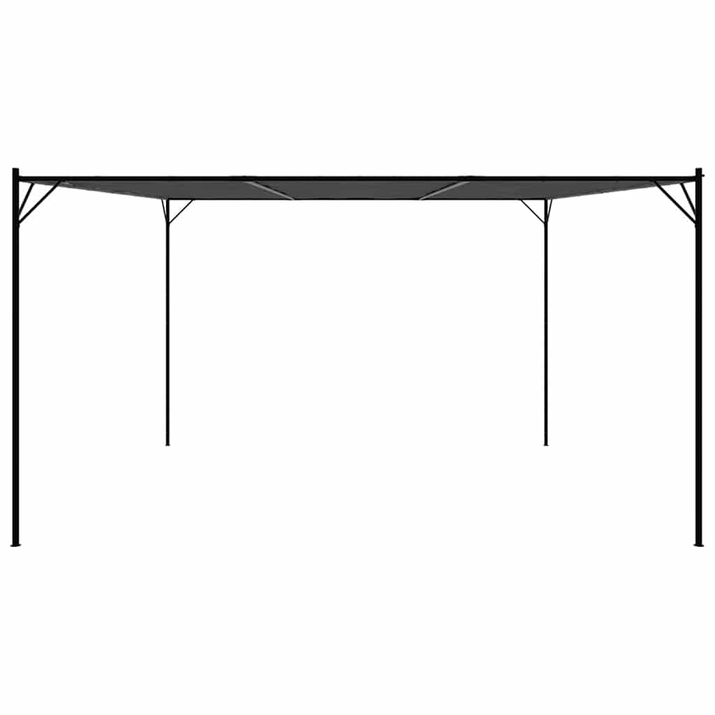 vidaXL Κιόσκι Ανθρακί 4x4 μ. 180 γρ/μ² από Ύφασμα και Ατσάλι