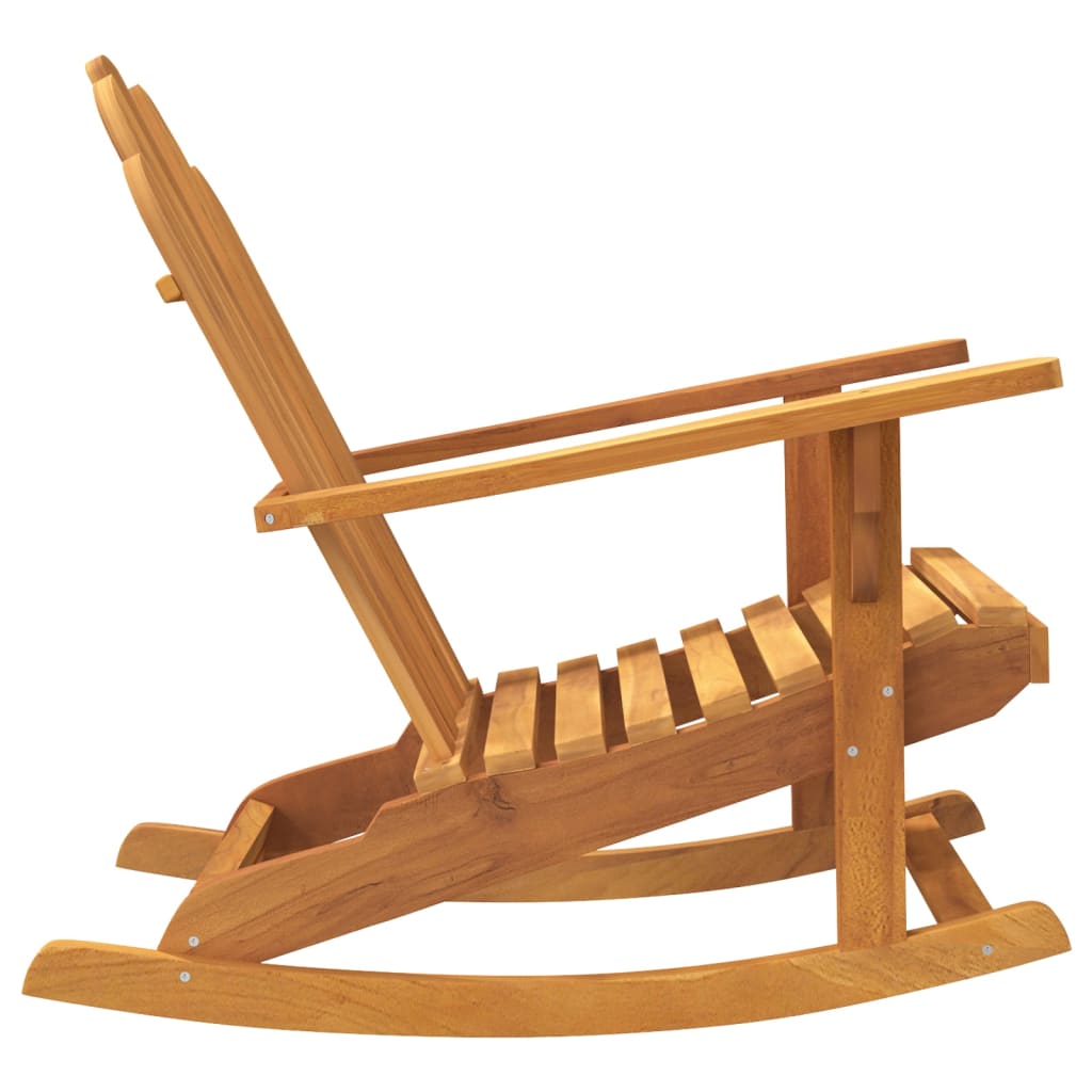 vidaXL Καρέκλες Κουνιστές Adirondack 2τεμ 79x100x103εκ Μασίφ Ξύλο Teak
