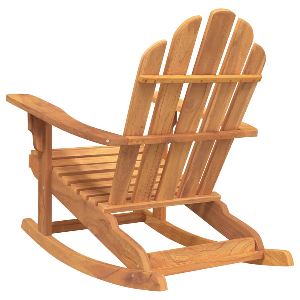 vidaXL Καρέκλες Κουνιστές Adirondack 2τεμ 79x100x103εκ Μασίφ Ξύλο Teak